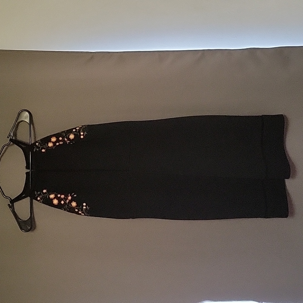 Black midi dress